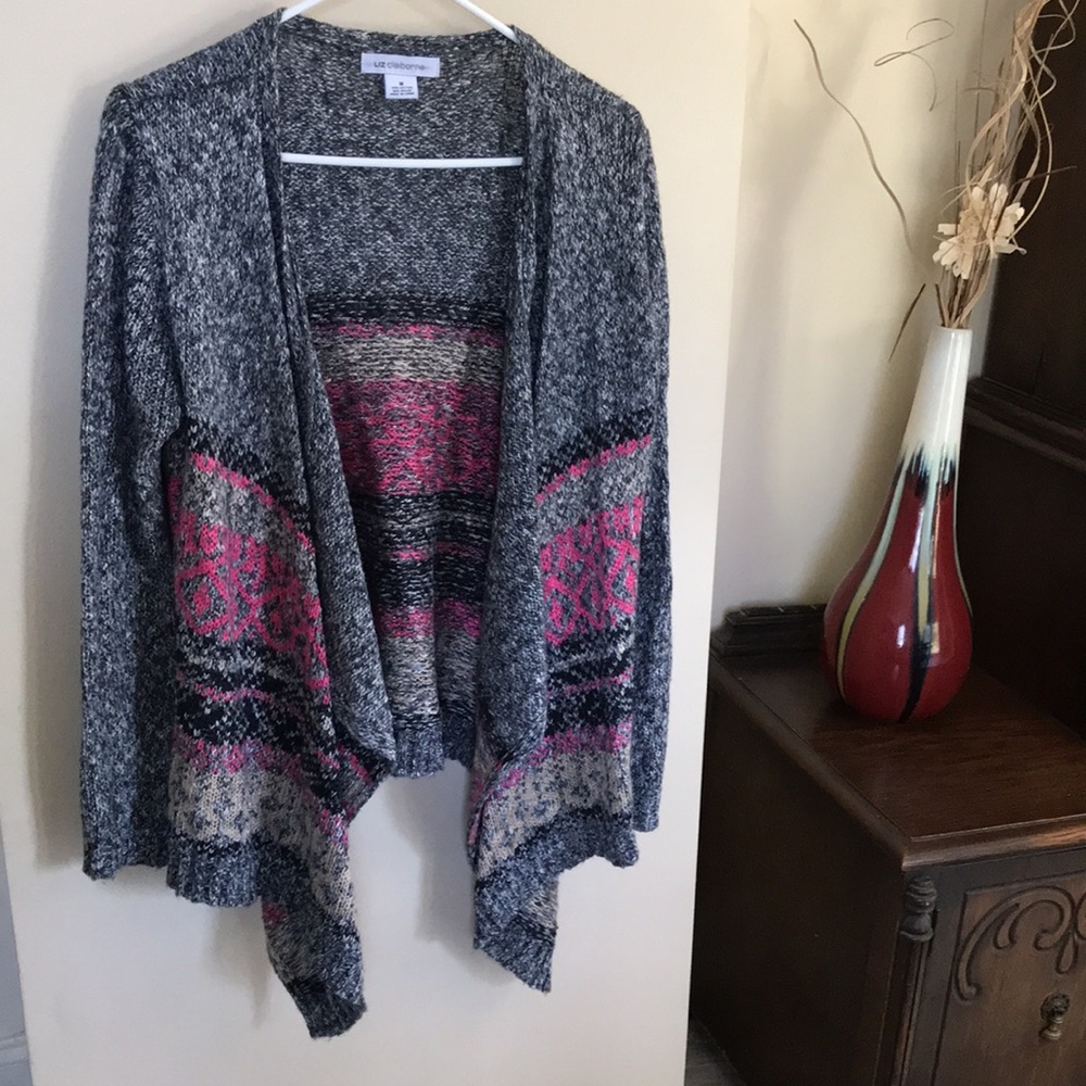 Liz Claiborne Women’s open front cardigan sweater size medium